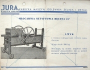 Zdjęcie z katalogu wyrobów fabryki Jury z lat międzywojennych