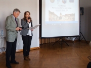 Otwarcie konferencji.Przemawiają: dr Marta Tylza - Janosz i Pan mgr inż. Kazimierz Brzuska Fot. T.Dryja