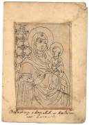 Cudowny obraz Matki Boskiej z Dzieciątkiem we Lwowie – szkic (ARJ-JK)
